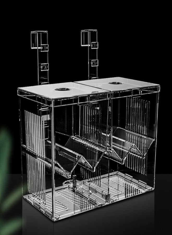 HIERYAN Aquarium Breeder Box, Acrylic Aquarium Breeder Box, Isolation Hatchery Feeding Boxes for Small Fish Fry Hatchery - Image 1